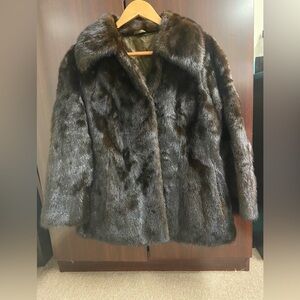 Gorgeous mink jacket. Mink mini coat.
